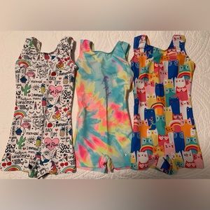 3 Destira Gymnastics Unitards